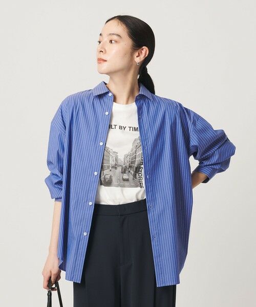 BEAUTY&YOUTH UNITED ARROWS / ビューティー&ユース ユナイテッドアローズ シャツ・ブラウス | 【WEB限定】ストライプ レギュラーカラー シャツ | 詳細19
