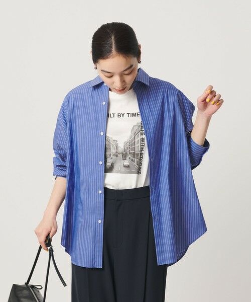 BEAUTY&YOUTH UNITED ARROWS / ビューティー&ユース ユナイテッドアローズ シャツ・ブラウス | 【WEB限定】ストライプ レギュラーカラー シャツ | 詳細18