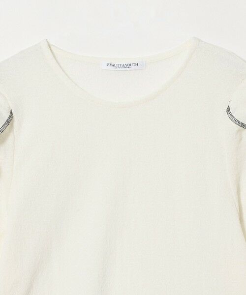 BEAUTY&YOUTH UNITED ARROWS / ビューティー&ユース ユナイテッドアローズ カットソー | コットンナイロン ラッフル ジャガードプルオーバー ウォッシャブル | 詳細1