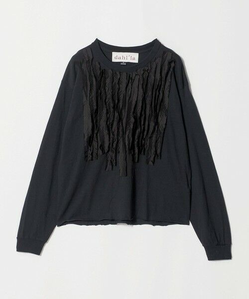 BEAUTY&YOUTH UNITED ARROWS / ビューティー&ユース ユナイテッドアローズ カットソー | 【WEB限定】＜dahl’ia＞リメイク ロングスリーブ カットソー（BLACK）