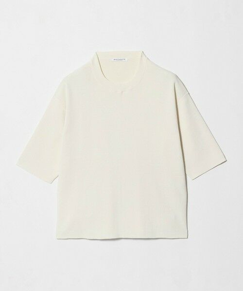 BEAUTY&YOUTH UNITED ARROWS / ビューティー&ユース ユナイテッドアローズ ニット・セーター | コットンポリエステル ハーフスリーブ ニットプルオーバー ウォッシャブル（OFF WHITE）