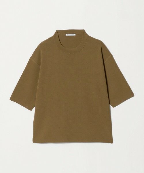 BEAUTY&YOUTH UNITED ARROWS / ビューティー&ユース ユナイテッドアローズ ニット・セーター | コットンポリエステル ハーフスリーブ ニットプルオーバー ウォッシャブル（OLIVE）
