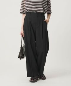 BEAUTY&YOUTH UNITED ARROWS / ビューティー&ユース ユナイテッドアローズ その他パンツ | ポリエステルブレンド ２タック タブワイドパンツ ウォッシャブル 防シワ