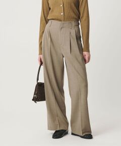 BEAUTY&YOUTH UNITED ARROWS / ビューティー&ユース ユナイテッドアローズ その他パンツ | ポリエステルブレンド ２タック タブワイドパンツ ウォッシャブル 防シワ