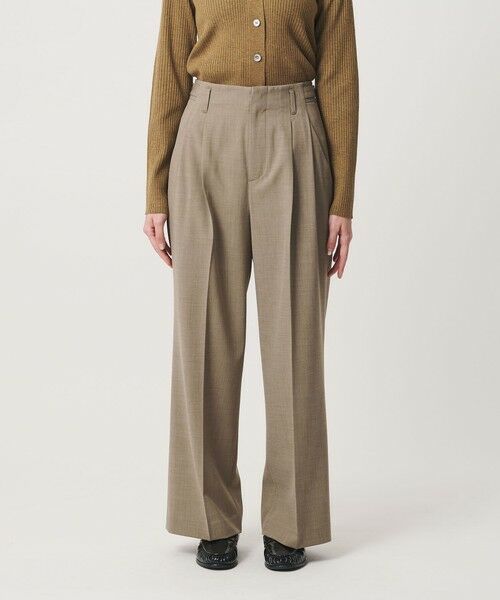 BEAUTY&YOUTH UNITED ARROWS / ビューティー&ユース ユナイテッドアローズ その他パンツ | ポリエステルブレンド ２タック タブワイドパンツ ウォッシャブル 防シワ | 詳細16