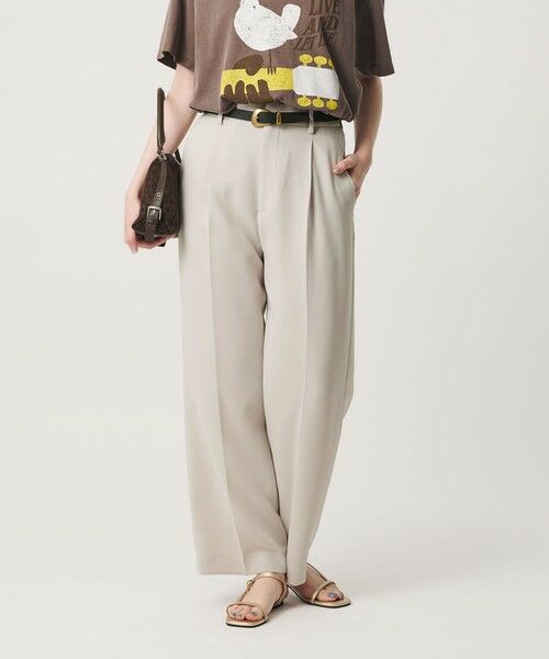 BEAUTY&YOUTH UNITED ARROWS / ビューティー&ユース ユナイテッドアローズ その他パンツ | レギュラー ストレート タックパンツ ウォッシャブル 防シワ | 詳細8