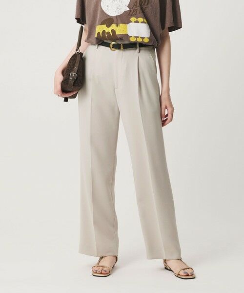 BEAUTY&YOUTH UNITED ARROWS / ビューティー&ユース ユナイテッドアローズ その他パンツ | レギュラー ストレート タックパンツ ウォッシャブル 防シワ | 詳細9