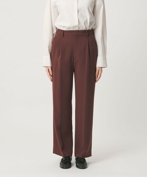 BEAUTY&YOUTH UNITED ARROWS / ビューティー&ユース ユナイテッドアローズ その他パンツ | レギュラー ストレート タックパンツ ウォッシャブル 防シワ | 詳細18