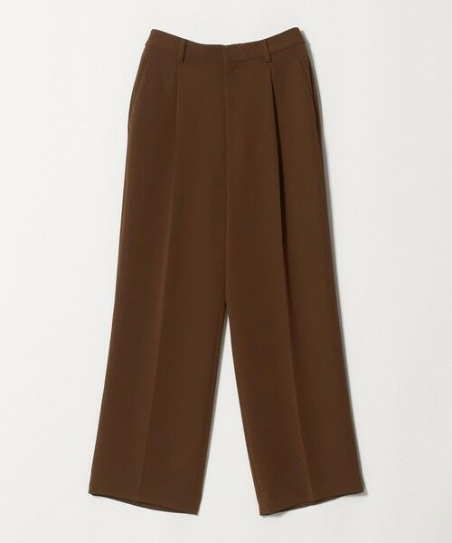BEAUTY&YOUTH UNITED ARROWS / ビューティー&ユース ユナイテッドアローズ その他パンツ | レギュラー ストレート タックパンツ ウォッシャブル 防シワ(MD.BROWN)