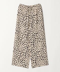 BEAUTY&YOUTH UNITED ARROWS / ビューティー&ユース ユナイテッドアローズ その他パンツ | ポリエステルブレンド レオパード イージーワイドパンツ