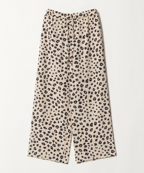 BEAUTY&YOUTH UNITED ARROWS / ビューティー&ユース ユナイテッドアローズ その他パンツ | ポリエステルブレンド レオパード イージーワイドパンツ（NATURAL）