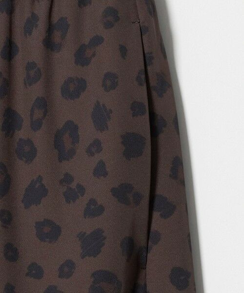 BEAUTY&YOUTH UNITED ARROWS / ビューティー&ユース ユナイテッドアローズ その他パンツ | ポリエステルブレンド レオパード イージーワイドパンツ | 詳細6