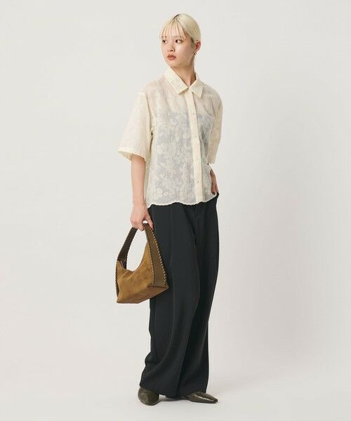 BEAUTY&YOUTH UNITED ARROWS / ビューティー&ユース ユナイテッドアローズ その他パンツ | ポリエステルブレンド バックゴム ワイドパンツ ウォッシャブル 吸水速乾 防シワ | 詳細3