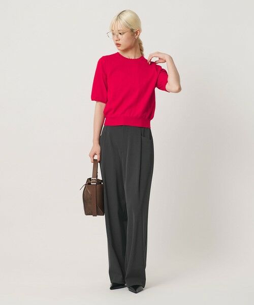 BEAUTY&YOUTH UNITED ARROWS / ビューティー&ユース ユナイテッドアローズ その他パンツ | ポリエステルブレンド バックゴム ワイドパンツ ウォッシャブル 吸水速乾 防シワ | 詳細10