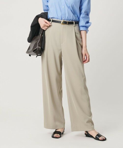 BEAUTY&YOUTH UNITED ARROWS / ビューティー&ユース ユナイテッドアローズ その他パンツ | ポリエステルブレンド バックゴム ワイドパンツ ウォッシャブル 吸水速乾 防シワ | 詳細10