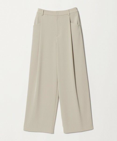 BEAUTY&YOUTH UNITED ARROWS / ビューティー&ユース ユナイテッドアローズ その他パンツ | ポリエステルブレンド バックゴム ワイドパンツ ウォッシャブル 吸水速乾 防シワ(BEIGE)