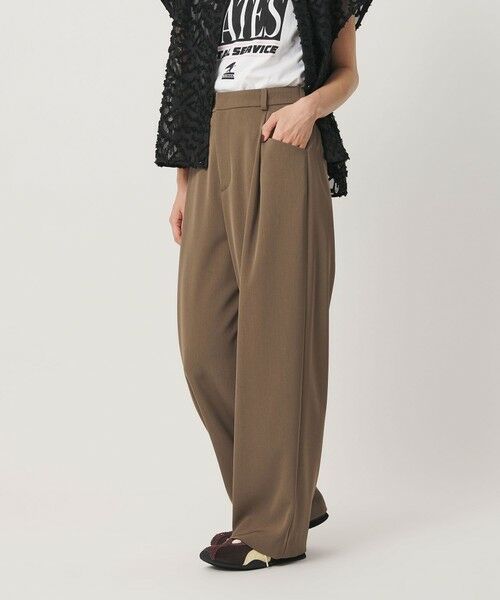 BEAUTY&YOUTH UNITED ARROWS / ビューティー&ユース ユナイテッドアローズ その他パンツ | ポリエステルブレンド バックゴム ワイドパンツ ウォッシャブル 吸水速乾 防シワ | 詳細14