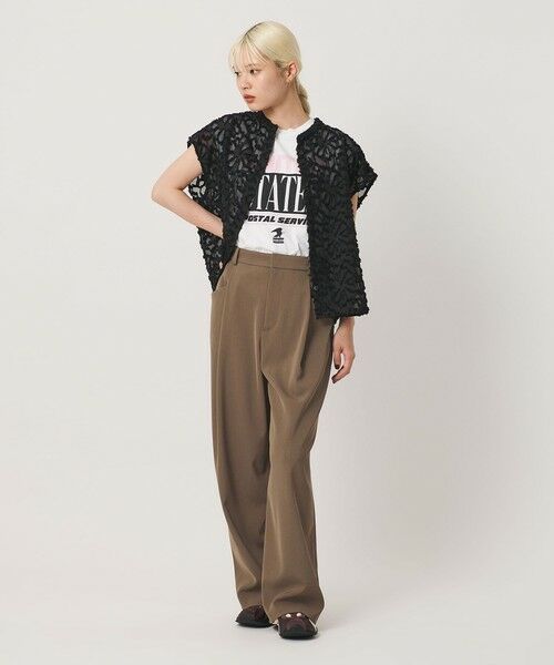 BEAUTY&YOUTH UNITED ARROWS / ビューティー&ユース ユナイテッドアローズ その他パンツ | ポリエステルブレンド バックゴム ワイドパンツ ウォッシャブル 吸水速乾 防シワ | 詳細16