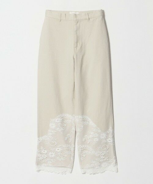 BEAUTY&YOUTH UNITED ARROWS / ビューティー&ユース ユナイテッドアローズ その他パンツ | 【別注】＜calm Line＞レース ワイドパンツ（NATURAL）