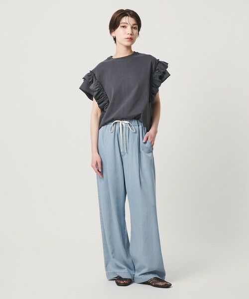 BEAUTY&YOUTH UNITED ARROWS / ビューティー&ユース ユナイテッドアローズ デニムパンツ | 【WEB限定】ライトデニム イージーパンツ ウォッシャブル | 詳細3