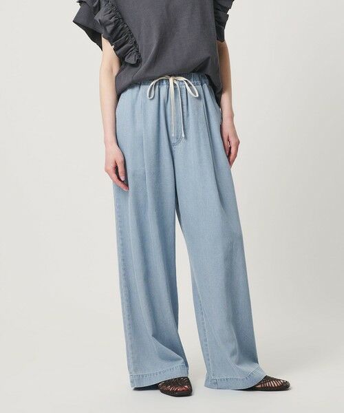 BEAUTY&YOUTH UNITED ARROWS / ビューティー&ユース ユナイテッドアローズ デニムパンツ | 【WEB限定】ライトデニム イージーパンツ ウォッシャブル（LT.BLUE）