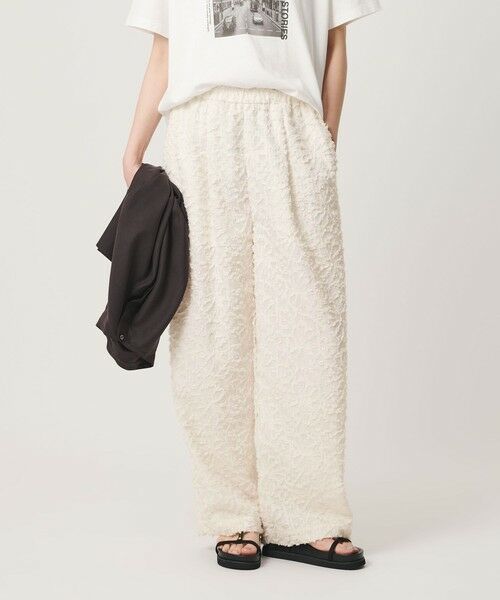 BEAUTY&YOUTH UNITED ARROWS / ビューティー&ユース ユナイテッドアローズ その他パンツ | 【WEB限定】シアージャガード イージーパンツ ウォッシャブル(OFF WHITE)