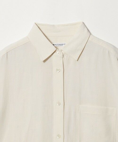 BEAUTY&YOUTH UNITED ARROWS / ビューティー&ユース ユナイテッドアローズ シャツ・ブラウス | シアー バックタック ショートスリーブ シャツ 接触冷感 | 詳細5