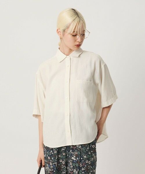 BEAUTY&YOUTH UNITED ARROWS / ビューティー&ユース ユナイテッドアローズ シャツ・ブラウス | シアー バックタック ショートスリーブ シャツ 接触冷感 | 詳細1