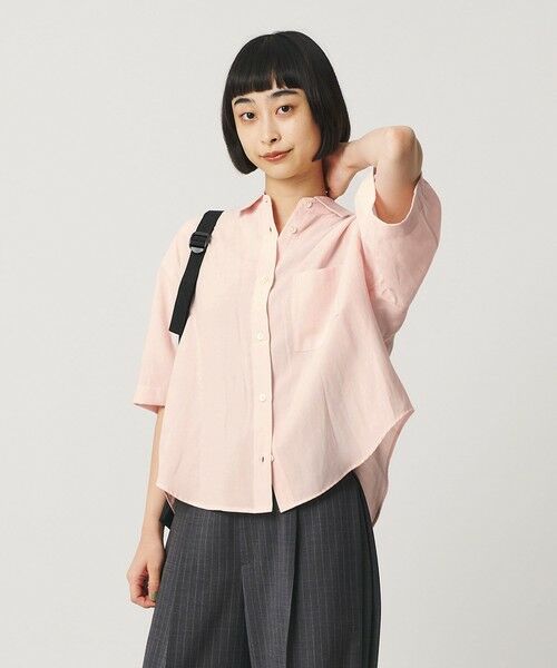 BEAUTY&YOUTH UNITED ARROWS / ビューティー&ユース ユナイテッドアローズ シャツ・ブラウス | シアー バックタック ショートスリーブ シャツ 接触冷感 | 詳細7