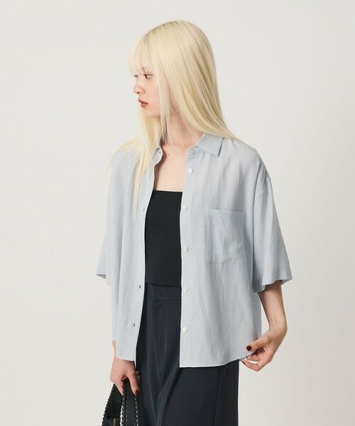 BEAUTY&YOUTH UNITED ARROWS / ビューティー&ユース ユナイテッドアローズ シャツ・ブラウス | シアー バックタック ショートスリーブ シャツ 接触冷感 | 詳細13