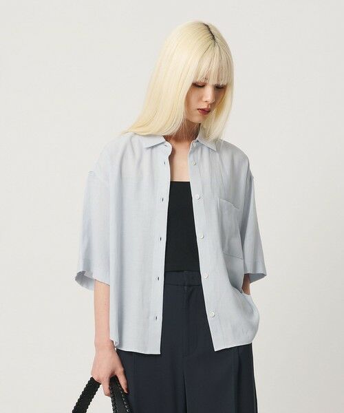 BEAUTY&YOUTH UNITED ARROWS / ビューティー&ユース ユナイテッドアローズ シャツ・ブラウス | シアー バックタック ショートスリーブ シャツ 接触冷感 | 詳細14