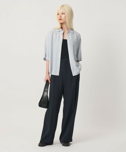BEAUTY&YOUTH UNITED ARROWS / ビューティー&ユース ユナイテッドアローズ シャツ・ブラウス | シアー バックタック ショートスリーブ シャツ 接触冷感 | 詳細15