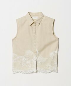 BEAUTY&YOUTH UNITED ARROWS / ビューティー&ユース ユナイテッドアローズ シャツ・ブラウス | 【別注】＜calm Line＞レース ノースリーブ ブラウス