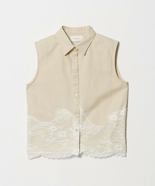 BEAUTY&YOUTH UNITED ARROWS / ビューティー&ユース ユナイテッドアローズ シャツ・ブラウス | 【別注】＜calm Line＞レース ノースリーブ ブラウス（NATURAL）