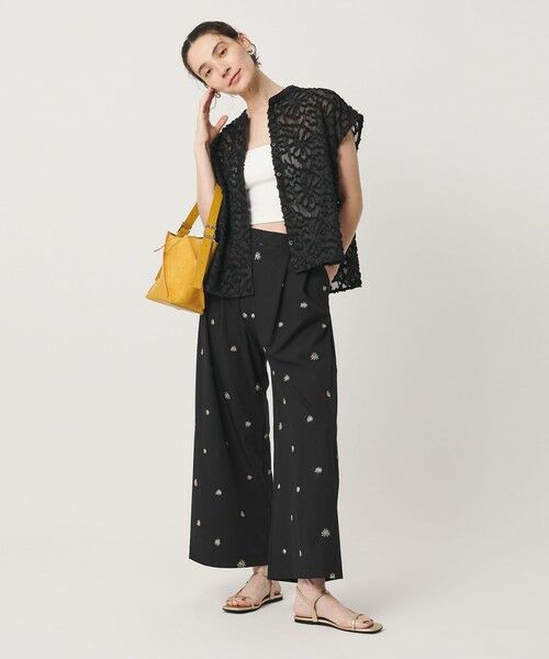 BEAUTY&YOUTH UNITED ARROWS / ビューティー&ユース ユナイテッドアローズ シャツ・ブラウス | 【WEB限定】シアージャガード バンドカラーフレンチスリーブブラウス ウォッシャブル | 詳細10