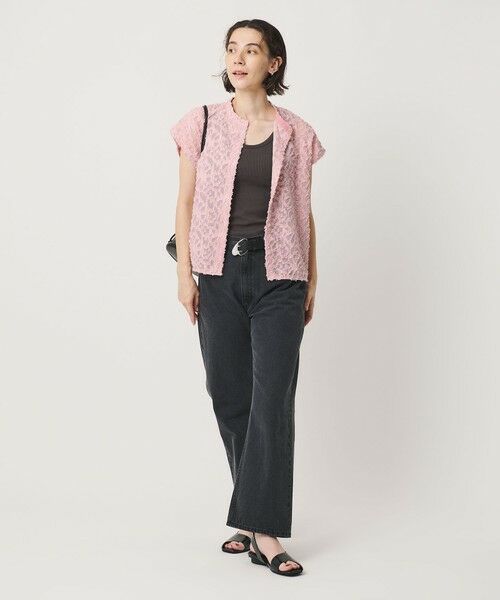 BEAUTY&YOUTH UNITED ARROWS / ビューティー&ユース ユナイテッドアローズ シャツ・ブラウス | 【WEB限定】シアージャガード バンドカラーフレンチスリーブブラウス ウォッシャブル | 詳細14