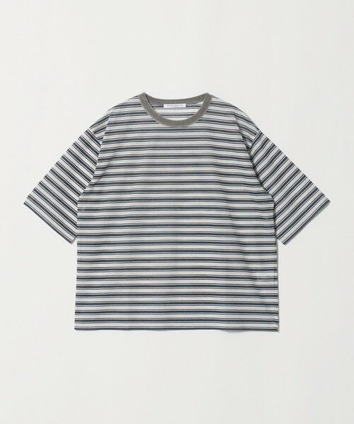 BEAUTY&YOUTH UNITED ARROWS / ビューティー&ユース ユナイテッドアローズ カットソー | コットンポリエステル シアーボーダー Tシャツ | 詳細4