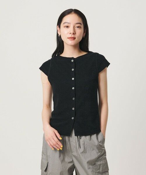 BEAUTY&YOUTH UNITED ARROWS / ビューティー&ユース ユナイテッドアローズ カットソー | ポリエステルコットン 2WAY キャップスリーブ トップス | 詳細1