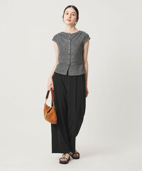 BEAUTY&YOUTH UNITED ARROWS / ビューティー&ユース ユナイテッドアローズ カットソー | ポリエステルコットン 2WAY キャップスリーブ トップス | 詳細10