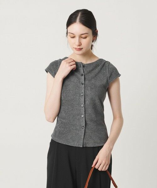 BEAUTY&YOUTH UNITED ARROWS / ビューティー&ユース ユナイテッドアローズ カットソー | ポリエステルコットン 2WAY キャップスリーブ トップス | 詳細9