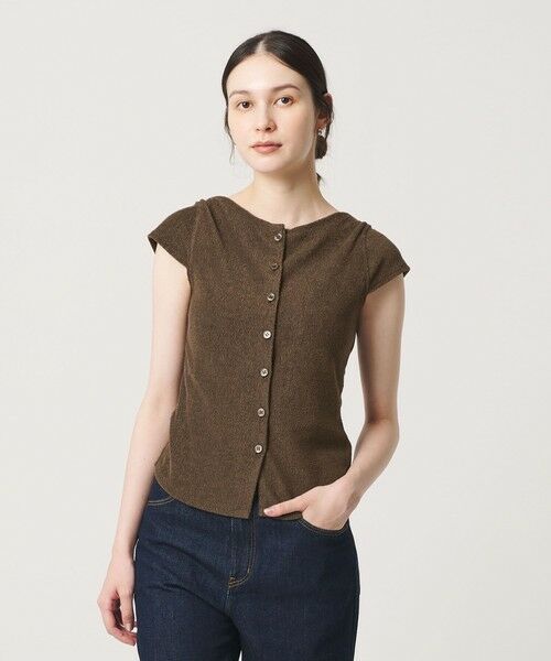 BEAUTY&YOUTH UNITED ARROWS / ビューティー&ユース ユナイテッドアローズ カットソー | ポリエステルコットン 2WAY キャップスリーブ トップス | 詳細12