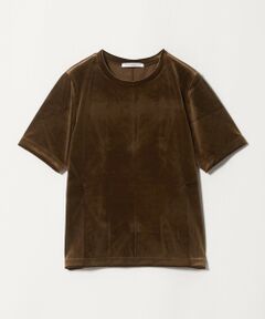 BEAUTY&YOUTH UNITED ARROWS / ビューティー&ユース ユナイテッドアローズ カットソー | ベロア コンパクト ショートスリーブTシャツ