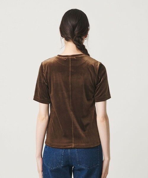 BEAUTY&YOUTH UNITED ARROWS / ビューティー&ユース ユナイテッドアローズ カットソー | ベロア コンパクト ショートスリーブTシャツ | 詳細11