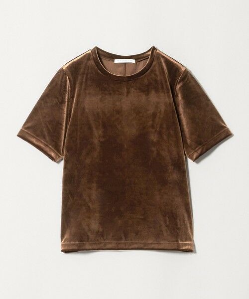 BEAUTY&YOUTH UNITED ARROWS / ビューティー&ユース ユナイテッドアローズ カットソー | ベロア コンパクト ショートスリーブTシャツ | 詳細12