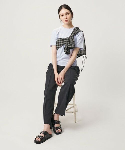 BEAUTY&YOUTH UNITED ARROWS / ビューティー&ユース ユナイテッドアローズ カットソー | ベロア コンパクト ショートスリーブTシャツ | 詳細16