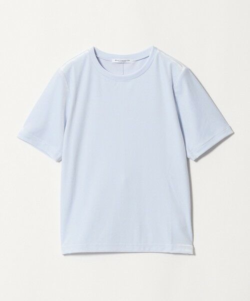 BEAUTY&YOUTH UNITED ARROWS / ビューティー&ユース ユナイテッドアローズ カットソー | ベロア コンパクト ショートスリーブTシャツ（LT.BLUE）