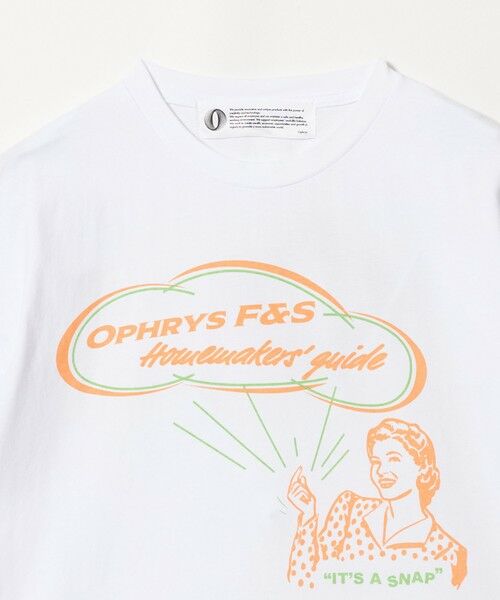 BEAUTY&YOUTH UNITED ARROWS / ビューティー&ユース ユナイテッドアローズ カットソー | ＜Ophrys＞IT's A SNAP Tシャツ | 詳細9