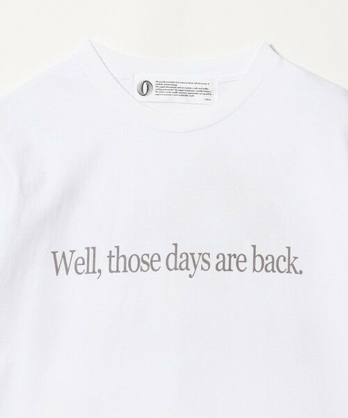 BEAUTY&YOUTH UNITED ARROWS / ビューティー&ユース ユナイテッドアローズ カットソー | ＜Ophrys＞Those days are back Tシャツ | 詳細2