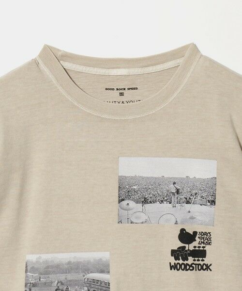 BEAUTY&YOUTH UNITED ARROWS / ビューティー&ユース ユナイテッドアローズ カットソー | 【別注】＜GOOD ROCK SPEED＞WOOD STOCK プリント Tシャツ | 詳細1