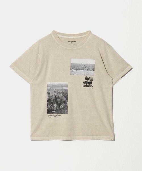BEAUTY&YOUTH UNITED ARROWS / ビューティー&ユース ユナイテッドアローズ カットソー | 【別注】＜GOOD ROCK SPEED＞WOOD STOCK プリント Tシャツ（BEIGE）